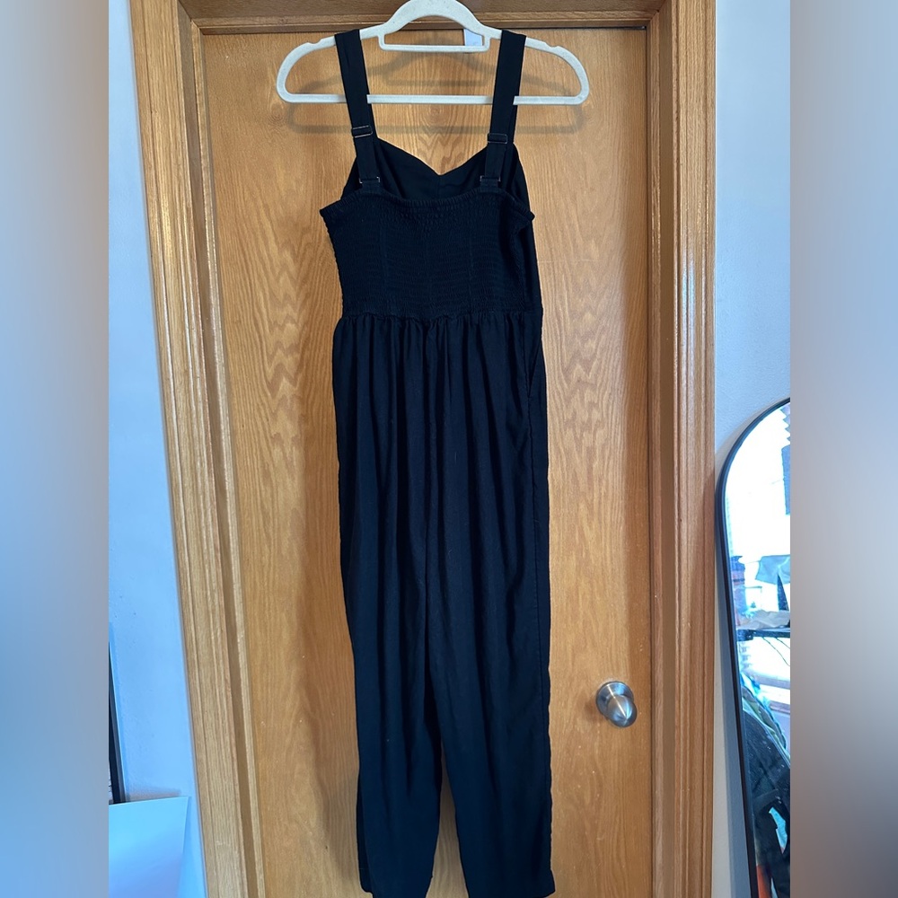 Black Strapless Jumpsuit
